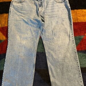 Abercrombie & Fitch Light Wash Wide Leg Jeans
